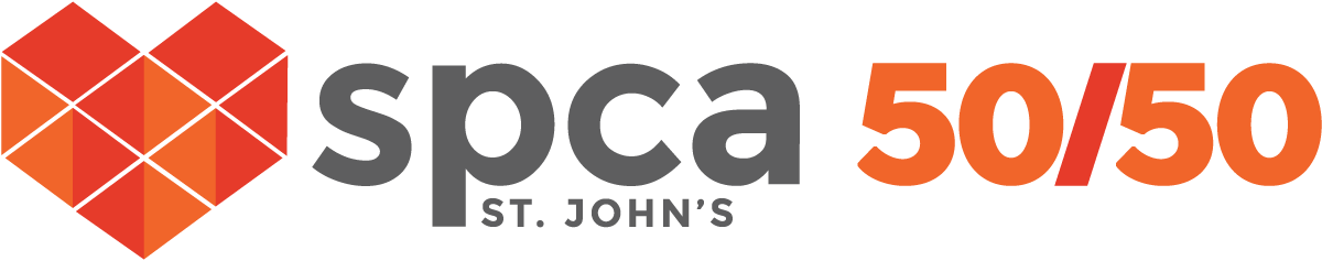 SPCA St. John's 50/50 logo